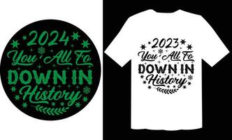 2023 You 'All Go Down In History Ornament Cut File vector