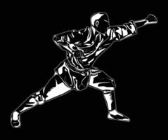 kungfu movement images, suitable for educational books, posters, logos and more vector