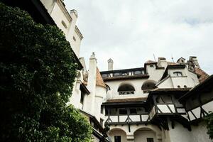 The Bran Castle in Romania. Dracula medieval castle in Carpathians, Transylvania. photo