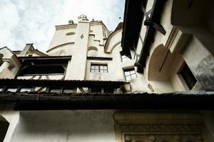 The Bran Castle in Romania. Dracula medieval castle in Carpathians, Transylvania. photo