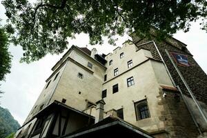 The Bran Castle in Romania. Dracula medieval castle in Carpathians, Transylvania. photo