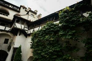 The Bran Castle in Romania. Dracula medieval castle in Carpathians, Transylvania. photo