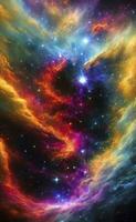 Abstract background, wallpaper that mimics the texture of a nebula in space. AI genareted photo