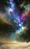 Abstract background, wallpaper that mimics the texture of a nebula in space. AI genareted photo