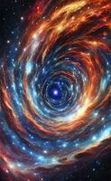 Abstract background, wallpaper that mimics the texture of a nebula in space. AI genareted photo