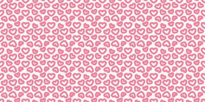 Pink heart seamless pattern background. Vector illustration