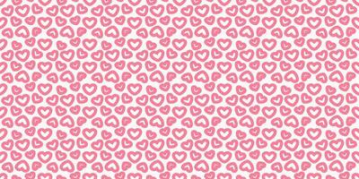 Pink heart seamless pattern background. Vector illustration