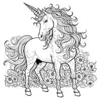 Unicorn Coloring Pages For Kids photo