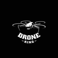 Drone King Vector Art Logo Template. Best for Drone Hobby Enthusiast