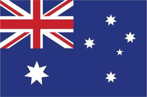 Flag of Australia country, banner vector illustration.