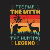 Hunting t shirt vector