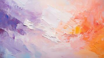 Color brush strokes, painted abstract background. Generative AI photo