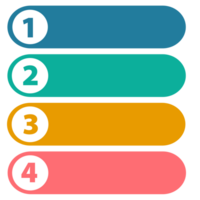 Infografik Speisekarte aufführen 8 Schritt oder Verfahren, Präsentation aufführen Speisekarte, Infografik aufführen Nummer Element png