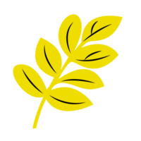 giallo autunno foglia, singolo foglia png