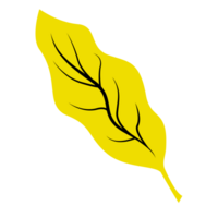 giallo autunno foglia, singolo foglia png