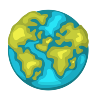 illustrazione del pianeta terra png