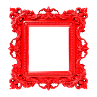 Red frame Mirror, Red Mirror, furniture, retro Generative Ai png