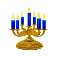 Hanoukka menorah Noël génératif ai png