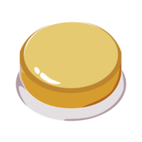 Yellow 3d button icon background for web or print design element png