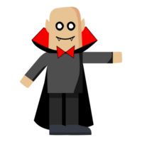 tecknad serie dracula karaktär. halloween pojke dracula png