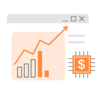 artificial inteligência e financeiro tecnologia png