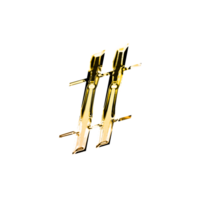 Hashtag Gold metallisch Luxus Chrom Alphabet Schriftart png