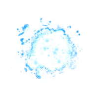 astratto cielo blu acquerello liquido inchiostro spruzzi mano disegnato png