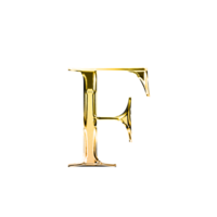 f guld metallisk lyx krom alfabet font png