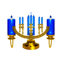 Hanoukka menorah Noël génératif ai png