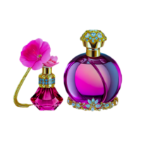 Perfume Bottles Glass bottle, perfume, miscellaneous, glass, inkwell  Generative Ai png