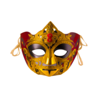 domino masker carnaval Venetië, masker, goud, afbeelding kaders generatief ai png