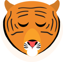 Tiger head illustration png
