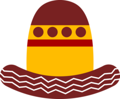 ilustración de sombrero mexicano png