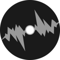 Vinyl record illustration png