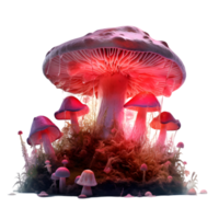 airytale fungi mushroom AI Generative png