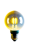 bulb light png AI Generative