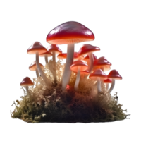 airytale fungi mushroom AI Generative png