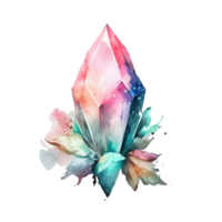 watercolor fairy crystal AI Generative png