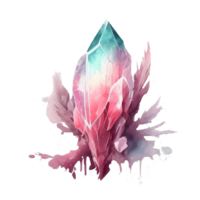 watercolor fairy crystal AI Generative png