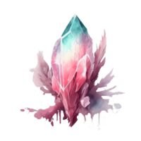 watercolor fairy crystal AI Generative png