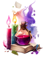 watercolor wizard inventory AI Generative png