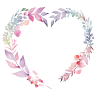 aquarelle floral Cadre. illustration ai génératif png