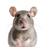 rat visage isolé. illustration ai génératif png