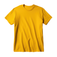 Gelb T-Shirt Attrappe, Lehrmodell, Simulation. Illustration ai generativ png