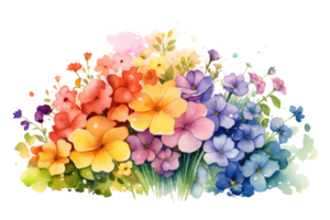 Aquarell Blumen- Hintergrund. Illustration ai generativ png