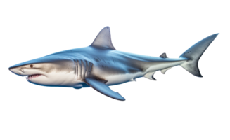 requin isolé. illustration ai génératif png