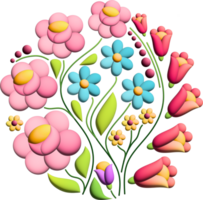Floral ornament. Hand drawn picture png