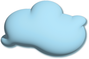 Cloud illustration. Hand drawn png