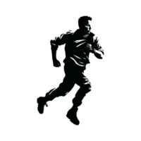 corriendo hombre png generativo ai