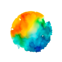 Colors plash circle png generative ai